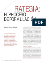 Estrategia El Proceso de Formulación