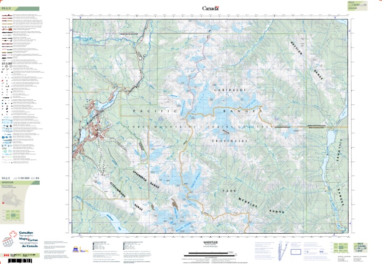 Geo Topo Map Canada PDF Routes Road