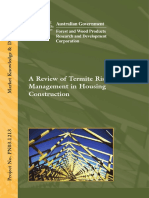 Termite Risk Management Housing Construction