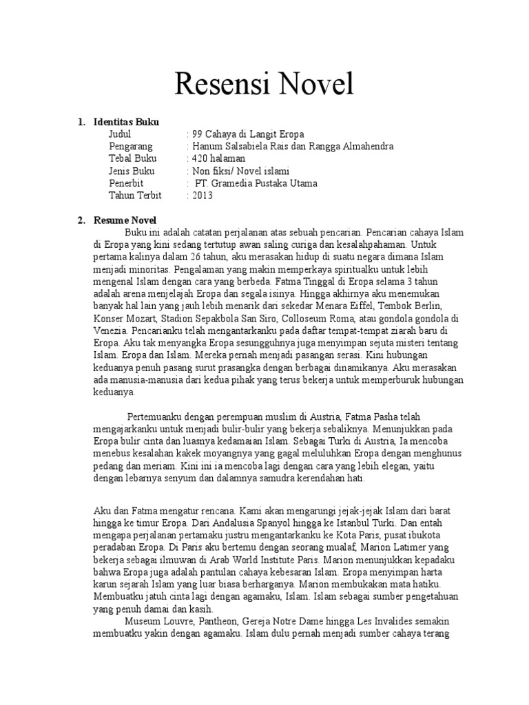 Resensi Novel
