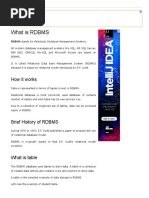 What Is RDBMS - Javatpoint
