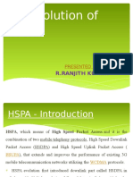 3G Evolution of Hspa: R.Ranjith Kumar
