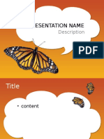 Presentation Name Description Content