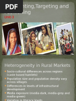 Rural Marketing - Unit 3 (Targeting, Segmenting and Positioning)