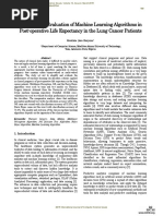 Performance Evaluation of Machine Learning Algorithms in Post-Operative Life Expectancy in The Lung Cancer Patients