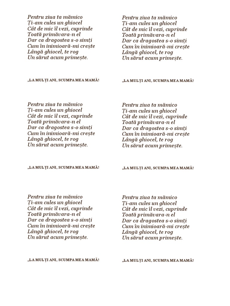 Poezie Mama
