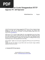 Download Cara Internet Gratis Menggunakan HTTP Injector PC All Operator by Ra Subhan SN342559135 doc pdf