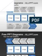 Arrow Film Timeline PPT Diagrams Standard