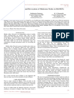 Evaluation of Trust and Revocation of Malicious Nodes in Manets