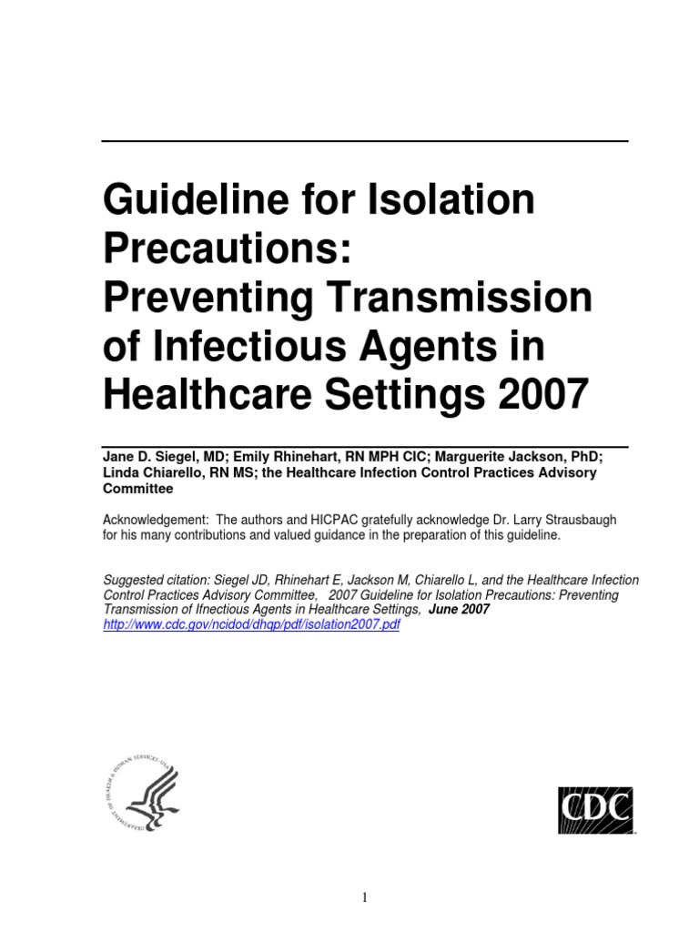 cdcisolation2007.pdf Infection Control Infection