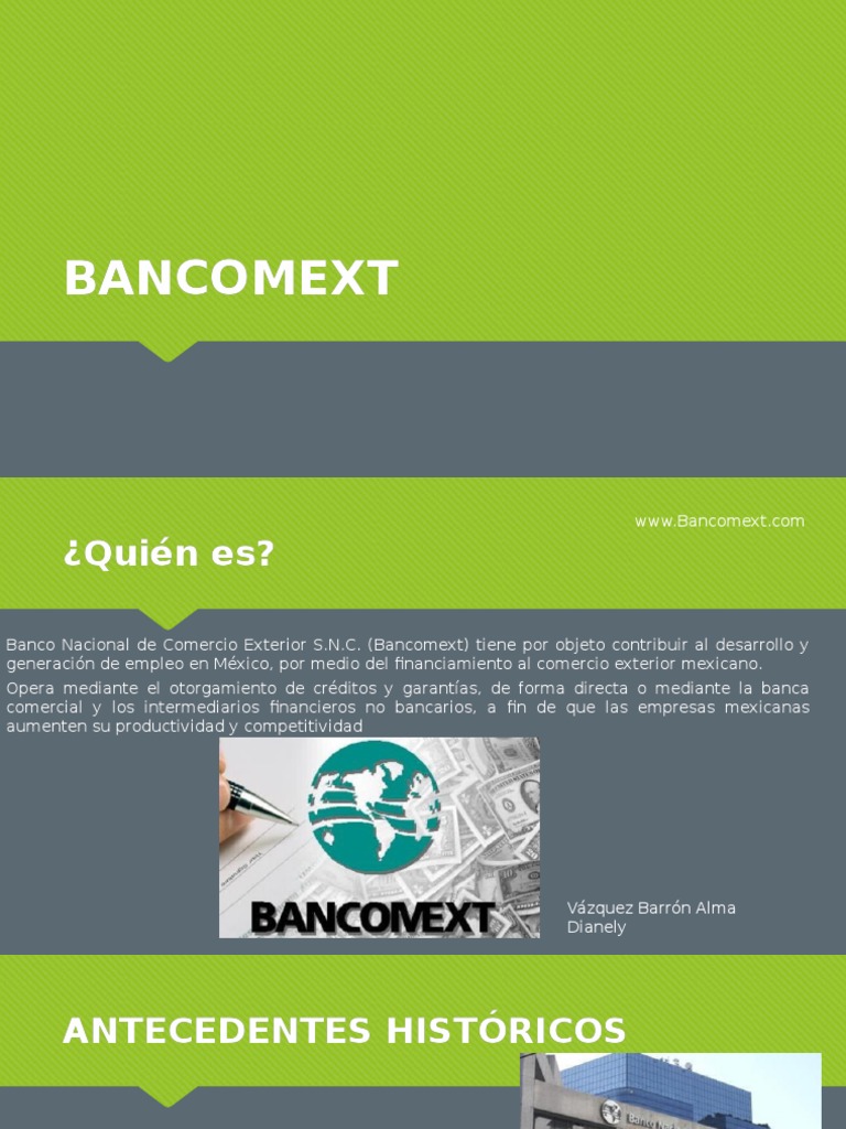 BANCOMEXT | PDF | Exportaciones | México