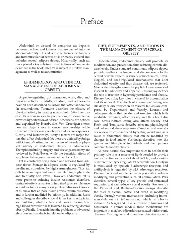 Preface 2014 Nutrition in The Prevention and Treatment of Abdominal ...