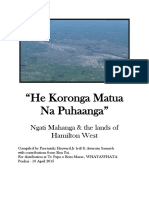 he koronga matua na puhaanga - ngati mahanga   the lands of hamilton west