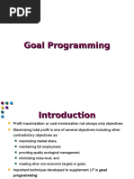 Goal Programming