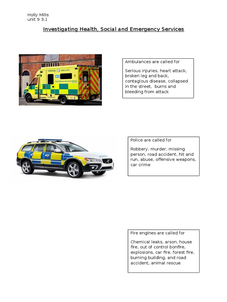 Emergency Services Overview | PDF