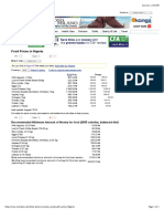 Food Prices in Nigeria