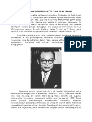 Biografi Moh Hatta Bahasa Sunda Penggambar