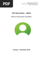 Download GVI Seychelles Marine Report Jan 2016 - Dec 2016 Cap Ternay by GVI Seychelles SN342581279 doc pdf