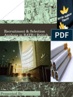 Recruitment & Selection Analysis in BATB (British American Tobacco Bangladesh)