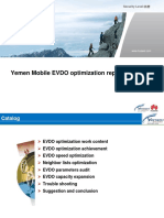 Yemen Mobile EVDO optimization report: Security Level:机密