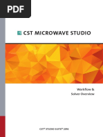 CST MICROWAVE STUDIO - Workflow and Solver Overview PDF