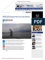 BNPB - Waduk Saguling Tidak Jebol, Hanya Melimpas