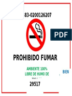 Prohibido Fumar