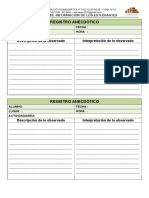 Ficha de Registro de Información de Estudiantes