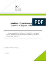 Amplitude e Profundidade Dos Sistemas de Jogo em Futsal Estudo Comparativo Entre Os Sistemas de Jogo 4 0 e 3 1 em Ataque Organizado Adoptados Pelas Seleccoes Nacionais de Portugal