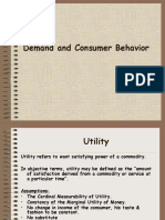 Demand and Consumer Behavior