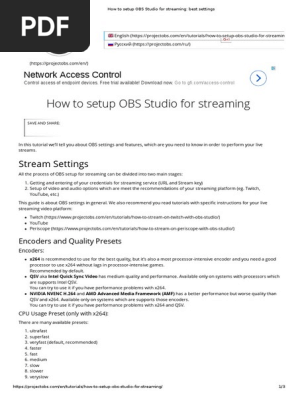 How To Setup Obs Studio For Streaming Best Settings Streaming Media Media Technology