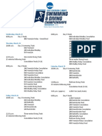 NCAA Divison 1 NCAA Schedule