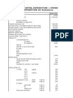 Budgeting Capital Expenditure + Operational EXPENDITURE Air Ambulance