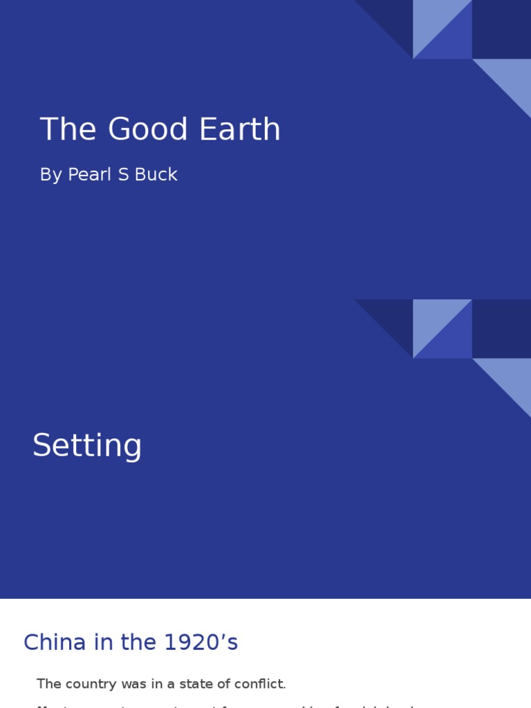 The Good Earth PDF