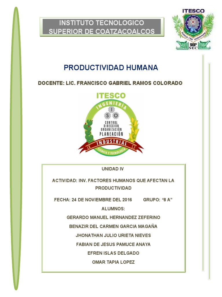 Factores Que Afectan La Productividad Estrés (biología