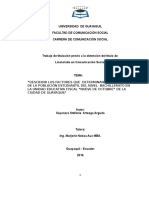 Factores que determinan la deserción estudiantil en el bachillerato