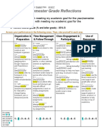 Slcs/Semester Grade Reflections