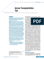 Amniotic Membrane Transplantation in The Human Eye