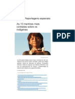 As 10 Mentiras Mais Contadas Sobre Os Indígenas _ AXA10 Mentiras