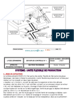 Devoir de Contrôle N°1 - Technologie Unité Flexible de Production - 3ème Technique (2014-2015) MR Elhadhri Ahmed PDF
