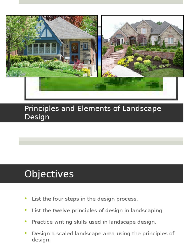 Principles of Landscape Design Explained | PDF | Landscape | Color