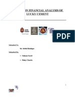 Report on Lcuky Cement