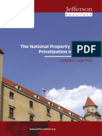 The National Property Fund and Privatization in Slovakia: Lessons Learned
