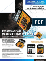 Water-protected and Dust-proof Calculators