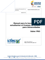 Manual de Inscripcion Universidad Saber Pro v2 PDF