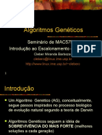 Algoritmos Genéticos: Seminário de MAC5758 Introdução Ao Escalonamento e Aplicações