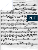 Bach - Solfeggietto For Clarinet Solo