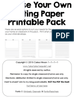 Writing Paper Printable Pack