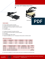Easty Flat Heat Press - Eurotec EHP flatbed press - Best thermal transfer machine