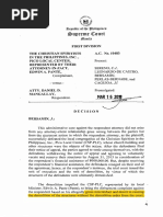 Procedure for Disbarment of Lawyers the Christian Spiritists v. Atty Mangallay